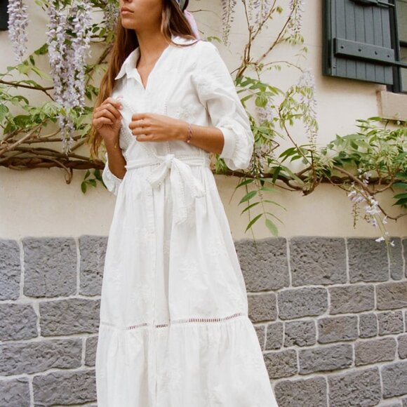 TRIMMED MIDI DRESS - Picture 3 of 8